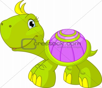 Cute funny turtle