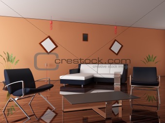New interior of a room