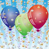 Celebration background with balloons
