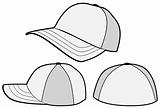 Baseball cap or hat vector template design.