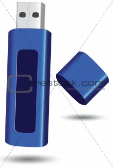 USB flash drive vector illustration.