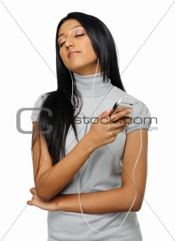 MP3 player girl