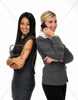 Cute attractive businesswomen
