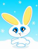 Holiday Bunny vector illustration.