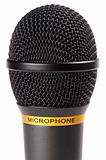 Black wireless microphone