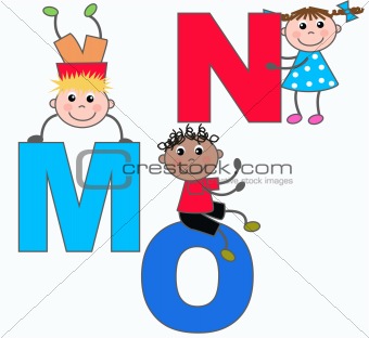 alphabeth letters M N O