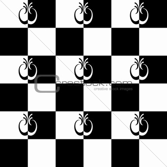 Seamless pattern with checkered design.