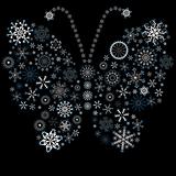 Christmas snowflake-butterfly