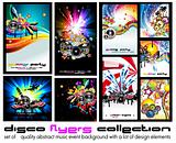 Abstract Music Background for Discoteque Flyer - Set 5 