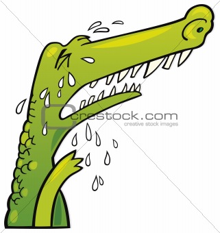 Crying crocodile