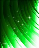Abstract green lines and design elements