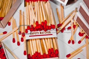 Red Safety Matches