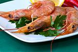 Plate of crayfish
