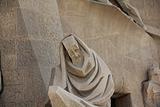 Detail of Sagrada Familia, Barcelona, Spain 