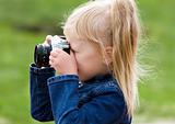 Little girl with the camera