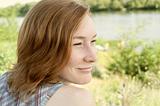 Woman on a meadow