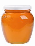 The only closed glass jar with honey