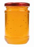 The only closed glass jar with honey