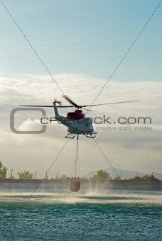 Fire brigade helicopter