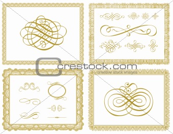 Vector Certificate Borders and Ornaments