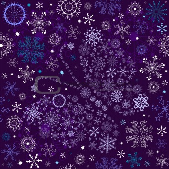 Seamless violet christmas wallpaper