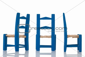Dark blue children's chair