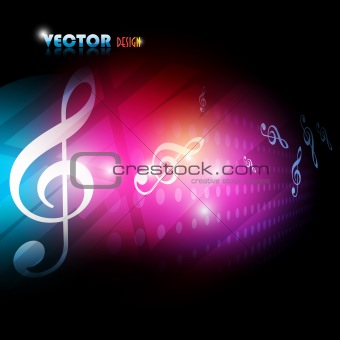 vector beautiful music background