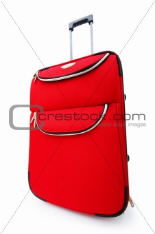 Travel case isolated on the white background