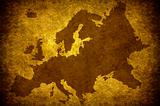 Grunge european map