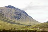 hiker glen coe highlands scotland
