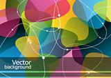Colorful abstract background with place for text, vector