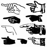 Set hand pointing