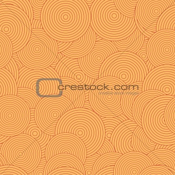 Retro orange and brown seamless ring