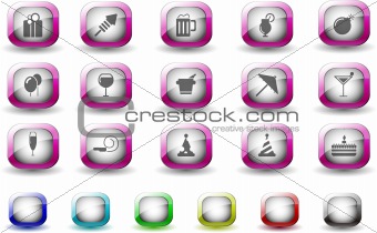 Party and Celebration icons  
