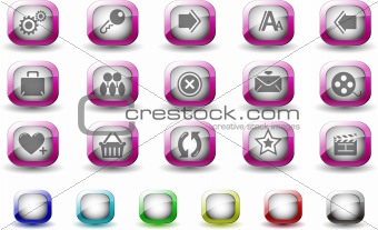 website and internet icons  