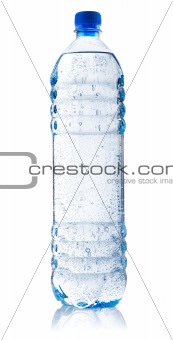 carbonated water in plastic bottle