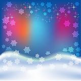 abstract christmas blue background