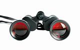 black binoculars