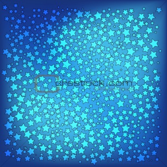 abstract christmas blue stars background