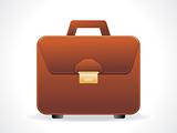 abstract glossy briefcase icon