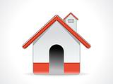 abstract glossy home icon