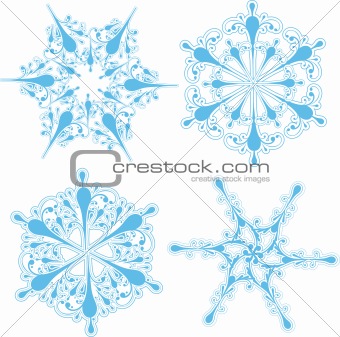 Detailed snowflaked designs