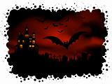 Spooky halloween background 