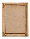 Old paper with frame