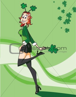 St. Patricks Day girl