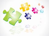 abstract colorful puzzles
