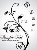 abstract floral with sample text