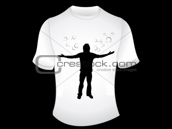 abstract peaceful t-shirt 