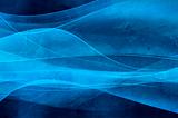 Abstract blue background, wave, veil and vevlet texture - computer generated picture