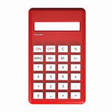 Red calculator